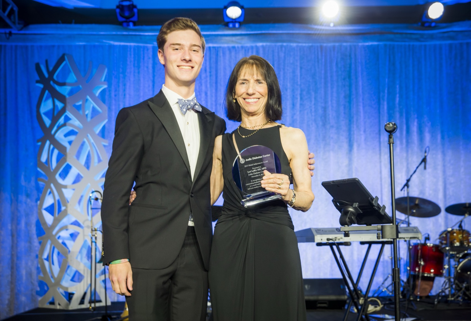 Francis Selldorff with Dr. Lori Laffel at the Joslin Diabetes Center gala